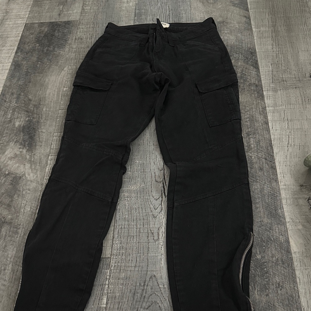 L'AGENCE Black Cargo Pants